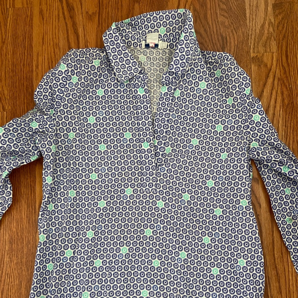 vineyard vines women’s swim cover up sMALL BLUE